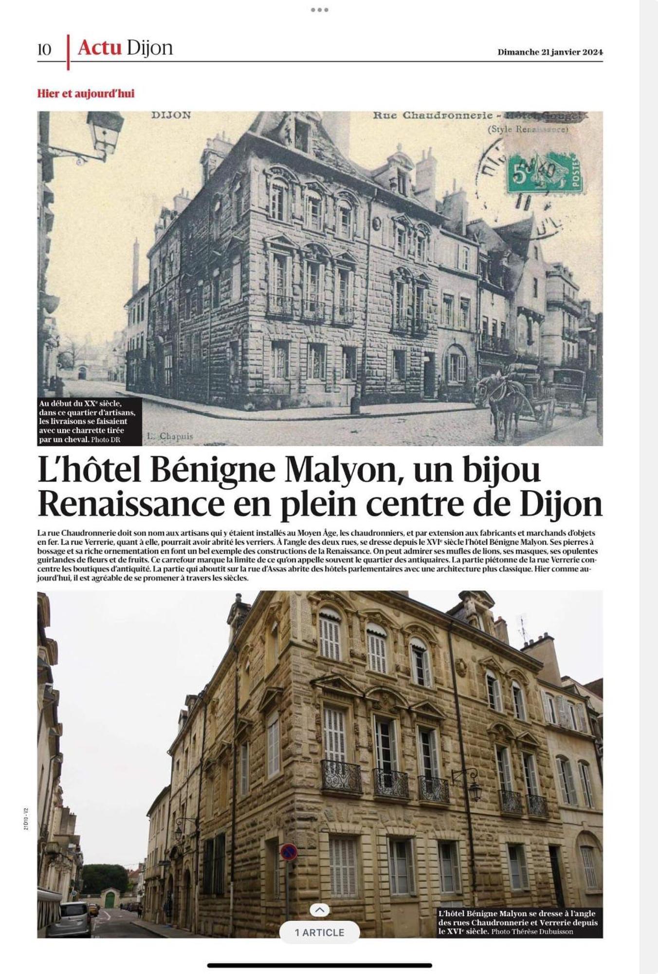 Benigne Malyon Apartment Dijon Bagian luar foto